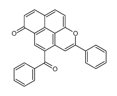 4-benzoyl-2-phenyl-6H-phenaleno(1,9-bc)pyran-6-one结构式