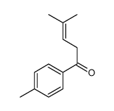 4-methyl-1-(4-methylphenyl)pent-3-en-1-one结构式