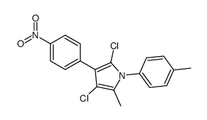 2,4-dichloro-5-methyl-1-(4-methylphenyl)-3-(4-nitrophenyl)pyrrole Structure