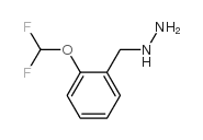 1-([2-(二氟甲氧基)苯基]甲基)肼结构式