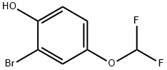 2-溴-4-(二氟甲氧基)苯酚结构式