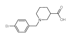 1-(4-溴苄基)-哌啶-3-羧酸盐酸盐结构式