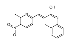 3-(6-methyl-5-nitropyridin-2-yl)-N-(2-methylphenyl)prop-2-enamide Structure