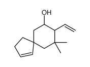 8-ethenyl-9,9-dimethylspiro[4.5]dec-3-en-7-ol结构式