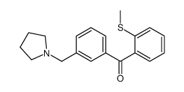 3'-PYRROLIDINOMETHYL-2-THIOMETHYLBENZOPHENONE Structure
