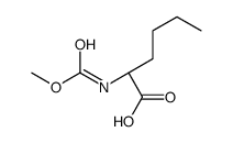 N-甲氧羰基-L-正亮氨酸结构式