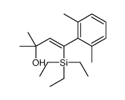 4-(2,6-dimethylphenyl)-2-methyl-4-triethylsilylbut-3-en-2-ol结构式