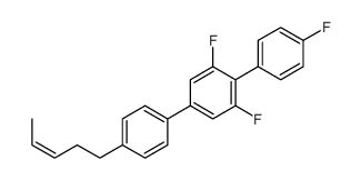 1,3-difluoro-2-(4-fluorophenyl)-5-(4-pent-3-enylphenyl)benzene Structure
