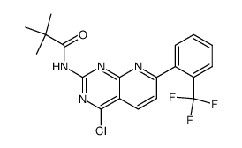 N-[4-chloro-7-(6-(trifluoromethyl)phenyl)-pyrido[2,3-d]pyrimidin-2-yl]-2,2-dimethyl-propionamide Structure