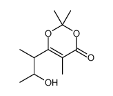 6-(3-hydroxybutan-2-yl)-2,2,5-trimethyl-1,3-dioxin-4-one结构式