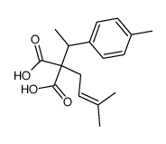 (1-p-tolylethyl)-(3,3-dimethylallyl)malonic acid Structure