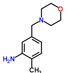 2-Methyl-5-(morpholin-4-ylmethyl)aniline结构式