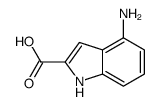 4-氨基-1H-吲哚-2-羧酸结构式