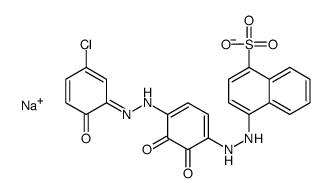 4-[[[(5-chloro-2-hydroxyphenyl)azo]dihydroxyphenyl]azo]naphthalene-1-sulphonic acid, sodium salt结构式