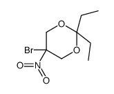 5-bromo-2,2-diethyl-5-nitro-1,3-dioxane结构式