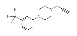 1-prop-2-ynyl-4-[3-(trifluoromethyl)phenyl]piperazine结构式
