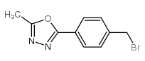 2-[4-(bromomethyl)phenyl]-5-methyl-1,3,4-oxadiazole Structure