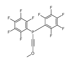 2-methoxyethynyl-bis(2,3,4,5,6-pentafluorophenyl)phosphane Structure