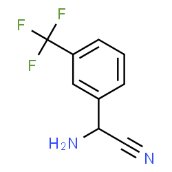 amino[3-(trifluoromethyl)phenyl]acetonitrile Structure