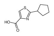 2-环戊基噻唑-4-羧酸结构式