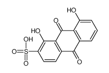 1,8-dihydroxy-9,10-dioxoanthracene-2-sulfonic acid Structure