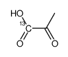 Pyruvic acid-13C Structure