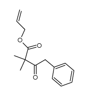allyl 2,2-dimethyl-3-oxo-4-phenylbutanoate结构式