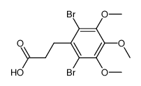 3-(2,6-dibromo-3,4,5-trimethoxy-phenyl)-propionic acid结构式