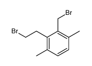 2-(2-bromo-ethyl)-3-bromomethyl-1,4-dimethyl-benzene Structure