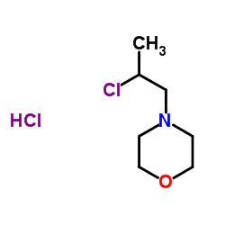 4-(2-Chloropropyl)morpholine hydrochloride (1:1)结构式
