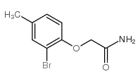 2-(2-溴-4-甲基苯氧基)乙酰胺结构式