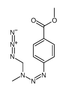 methyl 4-[[azidomethyl(methyl)amino]diazenyl]benzoate Structure