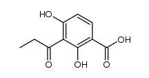 2,4-dihydroxy-3-propionyl-benzoic acid Structure