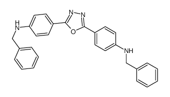 2,5-双-(4-N-苄氨基苯基)-1,3,4-噁二唑结构式