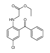 ethyl 2-(2-benzoyl-4-chloroanilino)acetate结构式