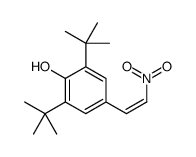 2,6-ditert-butyl-4-[(E)-2-nitroethenyl]phenol Structure
