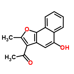 1-(5-Hydroxy-2-methylnaphtho[1,2-b]furan-3-yl)ethanone Structure