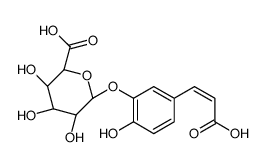 咖啡酸-3-β-D-葡糖醛酸结构式