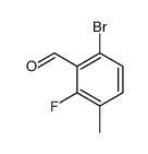 6-Bromo-2-fluoro-3-methylbenzaldehyde Structure