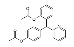 [4-[(2-acetyloxyphenyl)-pyridin-2-ylmethyl]phenyl] acetate Structure