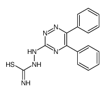 [(5,6-diphenyl-1,2,4-triazin-3-yl)amino]thiourea Structure