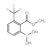 2-(甲氧基羰基)-3-(三氟甲基)苯硼酸结构式