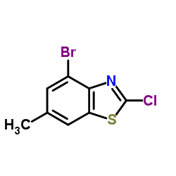 4-Bromo-2-chloro-6-methyl-1,3-benzothiazole Structure