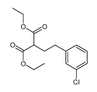 diethyl 2-[2-(3-chlorophenyl)ethyl]propanedioate Structure