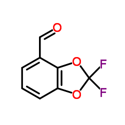 2,2-二氟-1,3-苯并二恶茂-4-甲醛结构式