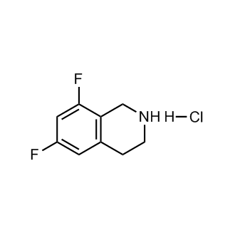 6,8-二氟-1,2,3,4-四氢异喹啉盐酸盐结构式