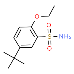 5-(叔丁基)-2-乙氧基苯磺酰胺结构式