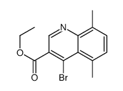 4-Bromo-5,8-dimethylquinoline-3-carboxylic acid ethyl ester Structure