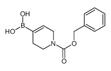 (1-((苄氧基)羰基)-1,2,3,6-四氢吡啶-4-基)硼酸结构式