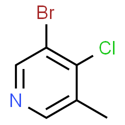 3-Bromo-4-chloro-5-methylpyridine Structure